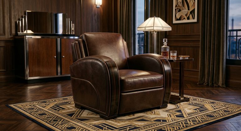 Fauteuil club art déco : élégance des années 1930